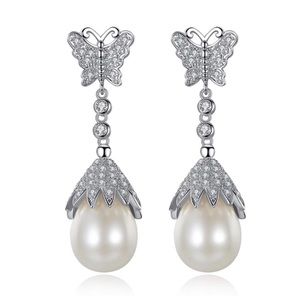 Swarovski Crystals The Aline Pearl Earrings
